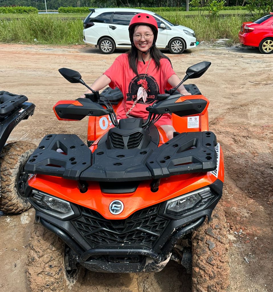 ladies riding ATV in WOW Bintan