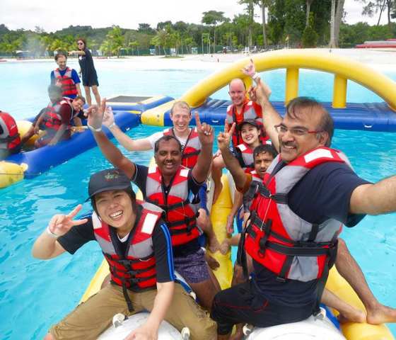 Team-building retreat at WOW Bintan, showcasing engaging activities and community-focused CSR programs.
